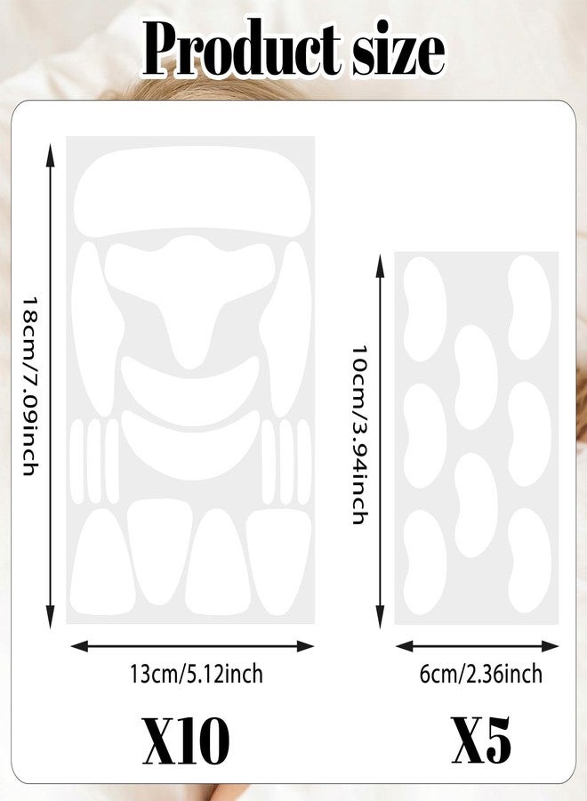 Sibba 200Pcs Facial Wrinkle Patches, Overnight Anti-Aging Facial Stickers Face Tape for Forehead Lines, Frown Areas, Smile Creases, Gentle Wrinkle Patches for All Skin Types - Image 2